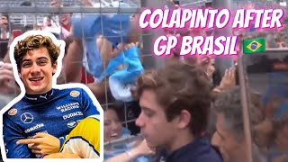 COLAPINTO Greets Fans  After Crashing in Brasil  F1 GP Interlagos Brasil [upl. by Hogen250]