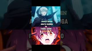 Arata Kasuga vs ITSUKA SHIDO animedebates datealive trinityseven [upl. by Yl]