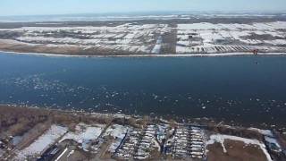 Vol de fin dhiver à Québec paramoteur paramotormp4 [upl. by Narot]