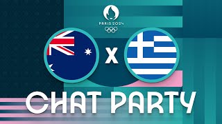 Australia v Greece  Mens Olympic Basketball Tournament Paris 2024  Chat Party ⚡🏀 [upl. by Hui]