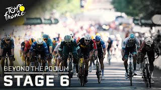 Dutch delight and relegation controversy on Tour de France Stage 6  Beyond the Podium  NBC Sports [upl. by Leesen]