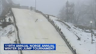 Norge Annual Ski Jump Tournament returns to Fox River Grove [upl. by Noman]