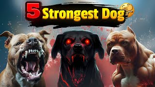 5 of The Strongest Dog Breeds in the World ❗ [upl. by Eizzo]