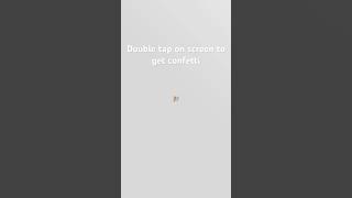 Double tap on screen to get confetti funny meme goviral viral fypシ [upl. by Valenba646]