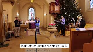 Weihnachtsgruß 2020 gespielt vom Posaunenchor HeilbronnBiberach [upl. by Atinra]