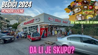 Becici 2024  Cene u marketu ponuda Crna Gora hrana market Mega Promet Montenegro becici [upl. by Edan]