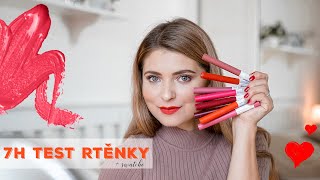 7H TEST RTĚNKY MAYBELLINE SUPERSTAY INK CRAYON Recenze  swatche [upl. by Brodeur]