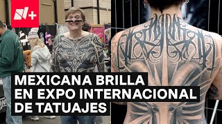 Mexicana brilla en expo internacional de tatuajes  N [upl. by Alema888]