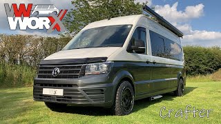 VW Worx 2019 Crafter Full Luxury Camper Conversion  Schiehallion [upl. by Auqinahs]