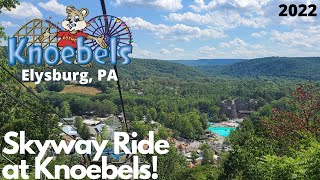 Skyway Ride at Knoebels Amusement Park Elysburg PA 2022 [upl. by Town462]