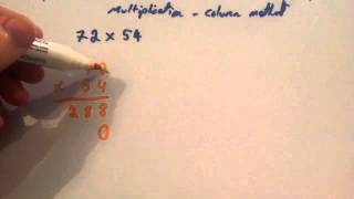 Multiplication column method  Corbettmaths [upl. by Elberta197]