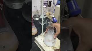 Acid gas generation test for Solution A with Ammonium Thiocyanate NH4SCN [upl. by Ileek526]