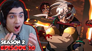 BEST DEMON SLAYER EP Demon Slayer REACTION Season 2 Episode 10 [upl. by Marilou]