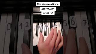 Non si nomina Bruno Right hand piano tutorial [upl. by Kameko20]