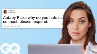 Aubrey Plaza Replies to Fans on the Internet  Actually Me  GQ [upl. by Awe]