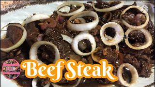 Beef Steak Recipe  Beef Steak Filipino Style  Beef Steak Tagalog easyrecipe quickrecipe [upl. by Nnyliram]