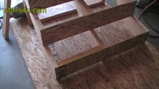 Bottom Stairway Handrail Backing  Stair Building Tips [upl. by Truscott]