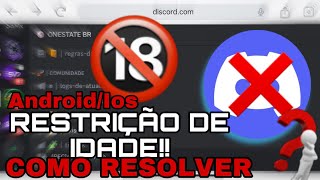 Como acessar servidor com restrição de idade no Discord [upl. by Marsiella]