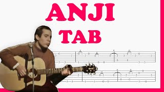 Anji  Simon amp Garfunkel  TAB Fingerstyle for Guitar [upl. by Sue]