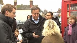 David Cameron confronted by angry resident in floodhit village [upl. by Parette]