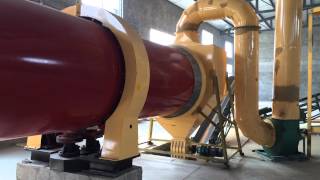 2th Rotary drum dryerdrying machine working video [upl. by Hsirk]