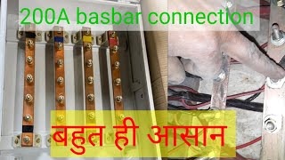 3phase busbar repair connection wiring kaise kare200A basbar connection [upl. by Nelrsa195]