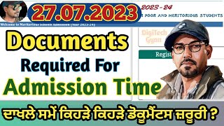 Documents Required for Admission 2023 Meritorious School Counselling Meritorious School New Update [upl. by Thorfinn]