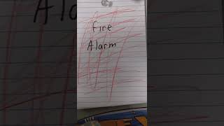 Paper Fire Alarm paperfirealarm paper funny [upl. by Akkahs]