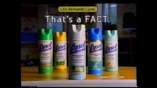 Lysol Disinfectant Facts of Life Commercial 2001 [upl. by Anivle546]