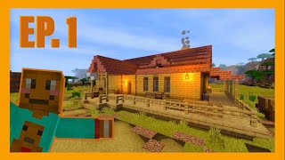 RDR2 Map in Minecraft  How to Build JOHN MARSTONS House  P1  Tutorial [upl. by Ynatirb]