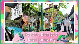 PESONA BAMBOE HOTEL LEMBANG BANDUNG REVIEW  Hotel Asri di lembang suasana seperti di Bali [upl. by Zenda]