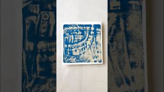 Jeans Pocket Gelli Print Magic👖gelliprint gelliplate printmaking diy arttechniques tutorial [upl. by Oigres]