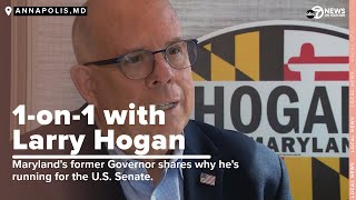 FULL INTERVIEW Former Maryland Governor Larry Hogan speaks on his campaign for US Senate [upl. by Ogires]