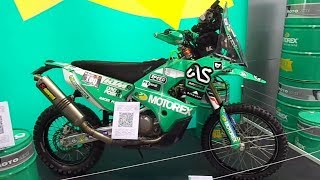 Lyndon Poskitts KTM 450 Rally on EICMA 2017 [upl. by Dupin]