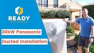 Ducted Air Conditioning Installation Putney  20kW Panasonic Air Conditioning Installers Sydney [upl. by Enohpets]