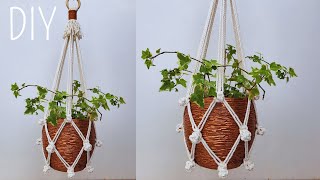 🌷DIY PORTAMACETAS de MACRAME paso a paso PRINCIPIANTESDIY Macrame Plant Hanger for Beginners [upl. by Guillermo]