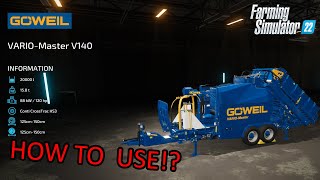 Göweil VARIO Master V140 Farming Simulator 22 [upl. by Nylakcaj]