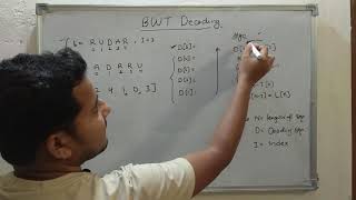 24 BurrowsWheeler Transform BWT Decoding with Shortcut  Data Compression [upl. by Ellmyer]