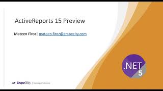 Whats New in ActiveReports v15  Webinar [upl. by Bakemeier]