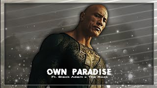 Black Adam ⚡ x Own Paradise  AVM  Edit  twixtor 👑 [upl. by Sandeep]