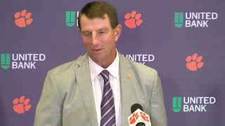 Clemson 66 App State 20 Dabo Swinney QampA pt 2 [upl. by Reave]