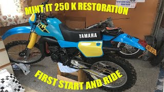 Restoring a very rare1983 Yamaha IT 250 K full to mint condition [upl. by Eat]