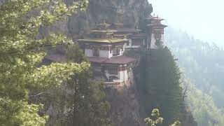 First Glimpse of the Tigers Nest Monastery in Bhutan [upl. by Pare]