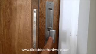 Linnea PL160 Privacy Pocket Door Lock with ADA Turnpiece [upl. by Ariaj822]