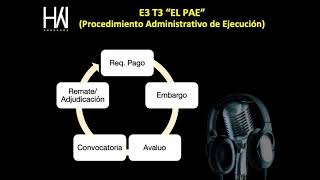 E3 T3 EL PAE Procedimiento Administrativo de Ejecución [upl. by Adnwahsar]