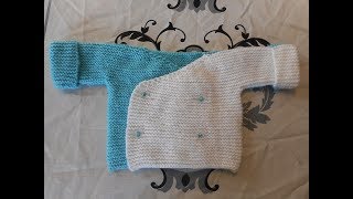 tuto tricot brassière deux couleurs parti 2 [upl. by Keisling]