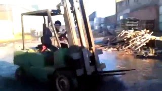 Forklift fail compilation [upl. by Liponis]