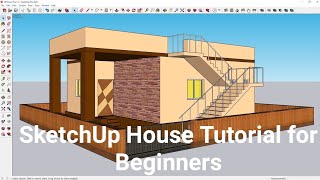 SketchUp House Tutorial for Beginners  1 [upl. by Setarcos]