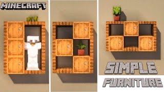 How to make simple furniture in Minecraft minecraft [upl. by Brody]