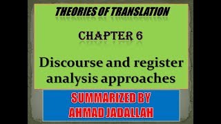 Introducing Translation Studies Theories and applications Jeremy Munday  Summary of Chapter 6 [upl. by Wystand]